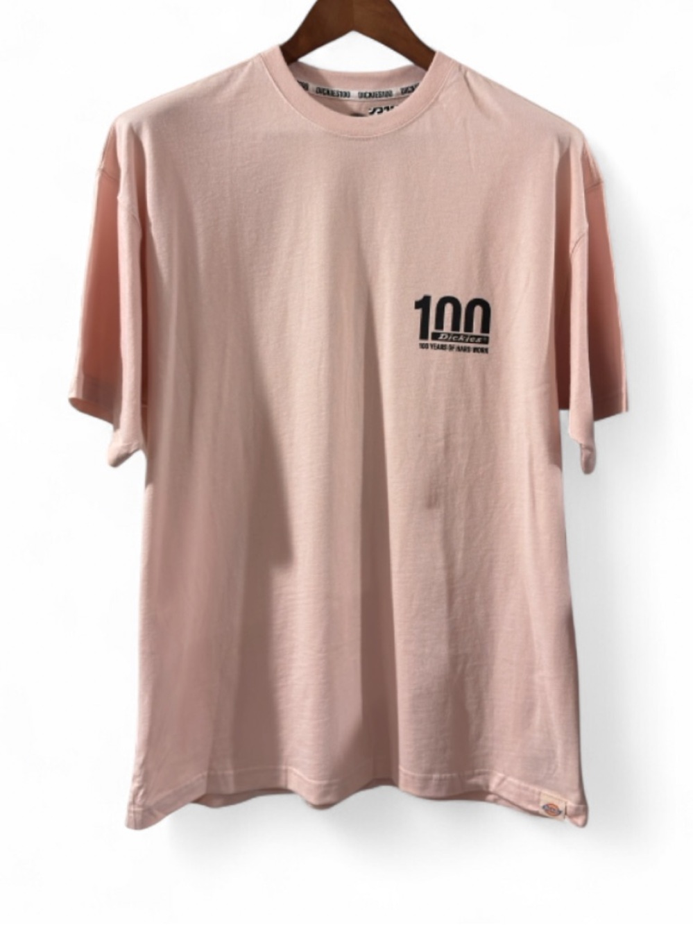 Dickies ā100 Years of Hard Workā Pink Graphic T-shirt Size Menās Medium (NWT)